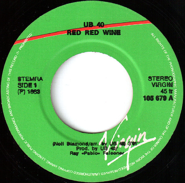 UB40 - Red red wine (7inch single)