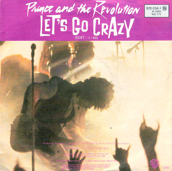 Prince - Let's go crazy (7inch single)