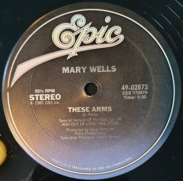 Mary Wells - These arms (12inch)