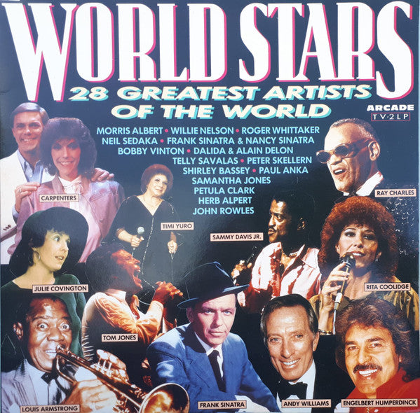 World Stars 28 Greatest Artists Of The World - Various (2LP-Near Mint)