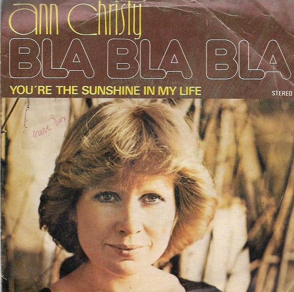 Ann Christy - Bla Bla Bla (7inch single)