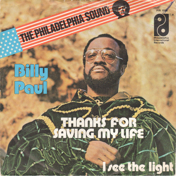 Billy Paul - Thanks for saving my life (7inch single)