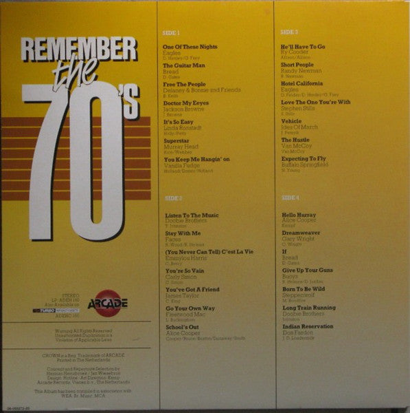 Remember the 70s - Various (2LP)