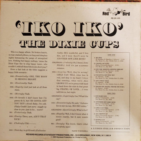 The Dixie Cups -Iko Iko