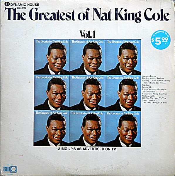 Nat King Cole - The Greatest of Nat King Cole (2LP)