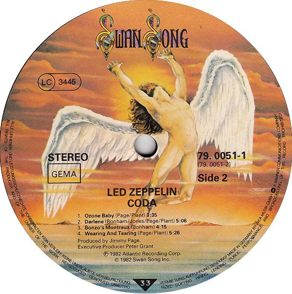 Led Zeppelin - Coda (Near Mint)