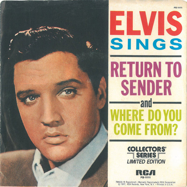 Elvis Presley - Return to sender (Near Mint)