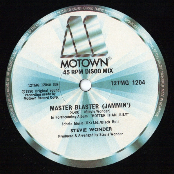 Stevie Wonder - Master Blaster (Jammin') (12inch maxi)