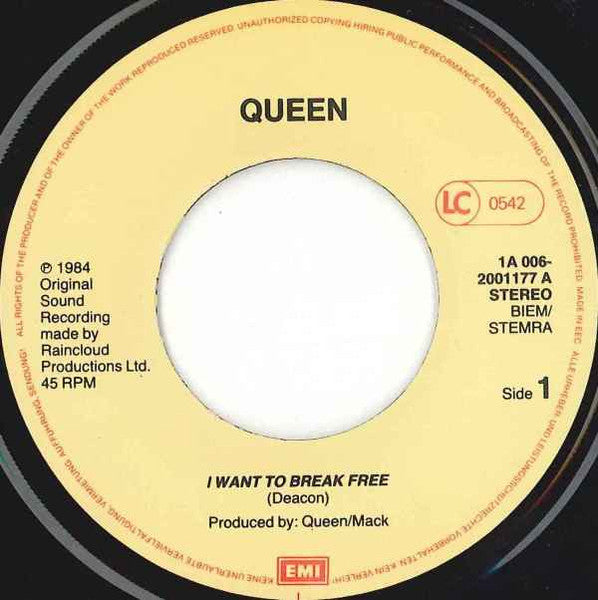 Queen - I want to break free (7inch single)