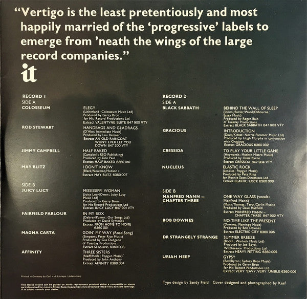 The Vertigo Annual 1970 - Various (2LP)