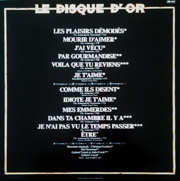 Charles Aznavour - Le Disque D'or Volume 2