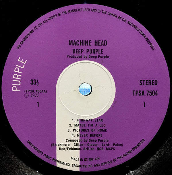 Deep Purple - Machine Head (UK-1st press)