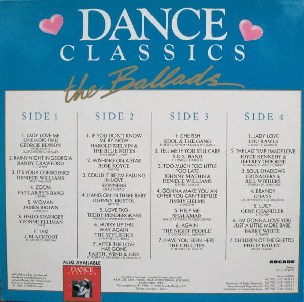 Dance Classics The Ballads 2 - Various (2LP-Near Mint)