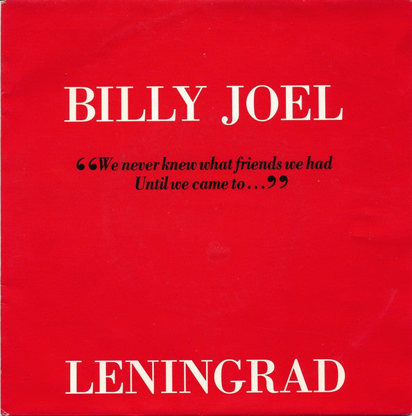 Billy Joel - Leningrad (7inch single)