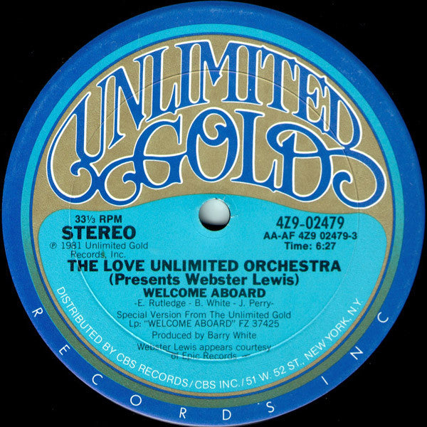 The Love Unlimited Orchestra - Welcome aboard (12inch maxi)