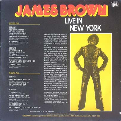 James Brown - Live in New York (2LP)