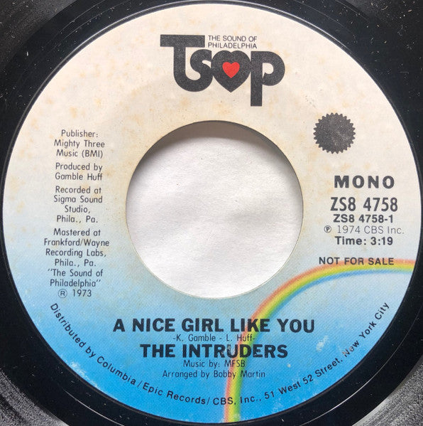 The Intruders - A nice girl like you (7inch single)