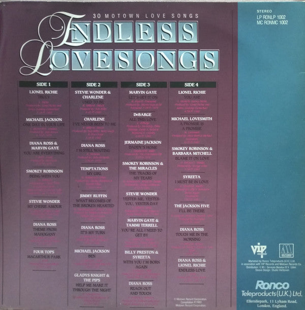 Endless Lovesongs - Various (2LP)