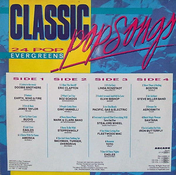 Classic Pop Songs - Various (2LP-Near Mint)