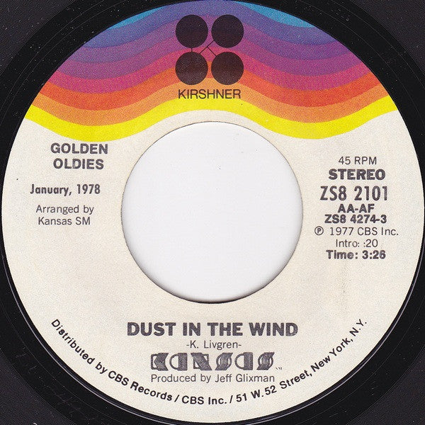 Kansas - Dust in the wind (7inch single)