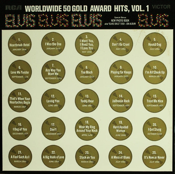 Elvis Presley - Worldwide 50 Gold awards hits, Vol. 1 (4LP box)