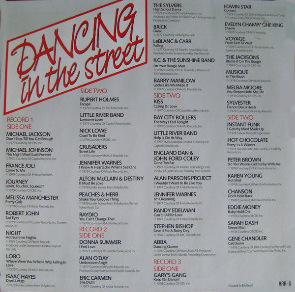 Dancing in the Street - Various (3LP-Near Mint)