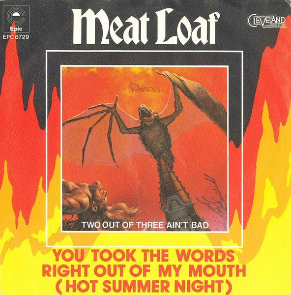 Meat Loaf - You took the words right out of my mouth (7inch single)