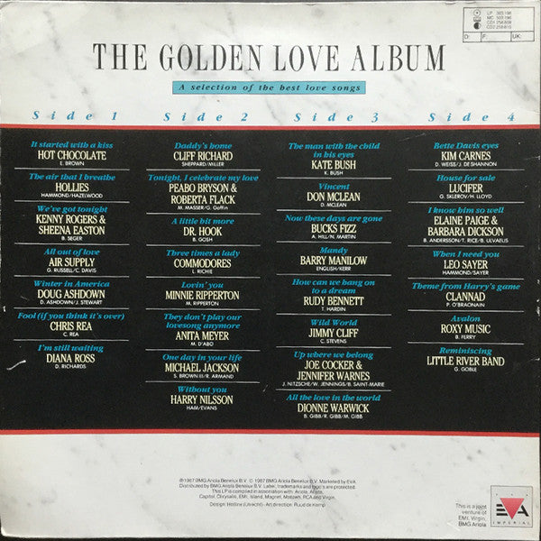 The Golden Love Album - Various (2LP-Near Mint)