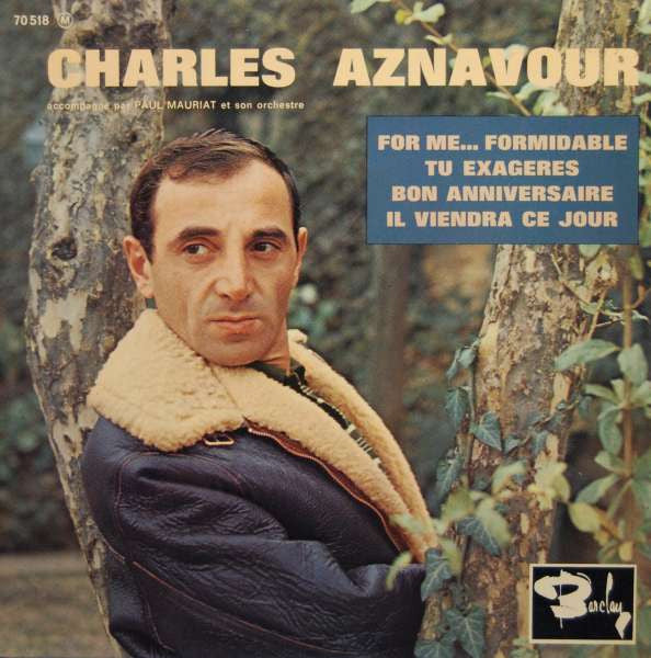 Charles Aznavour - For me...Formidable (Near Mint-7inch)