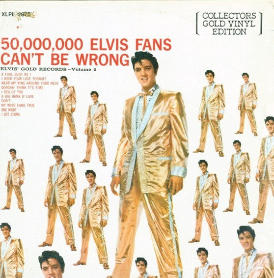 Elvis Presley - 50.000 Elvis fans can't be wrong (gold vinyl-Near Mint)