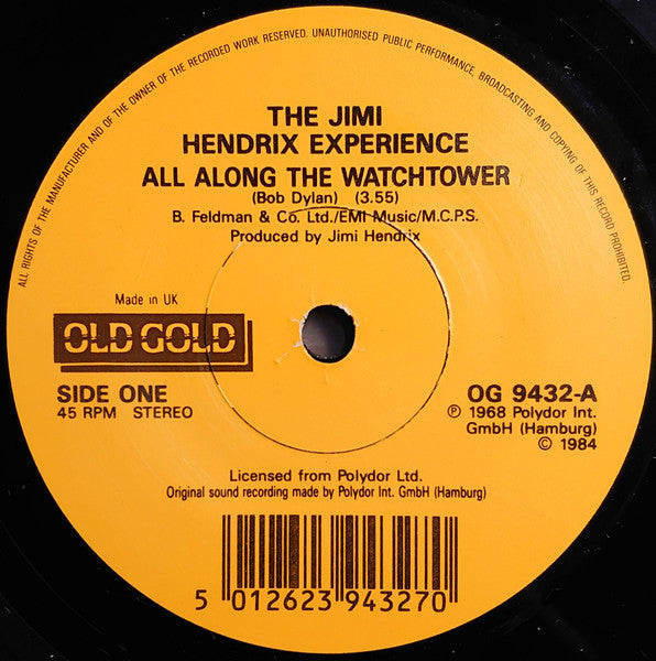 The Jimi Hendrix Experience - All along the watchtower (7inch)