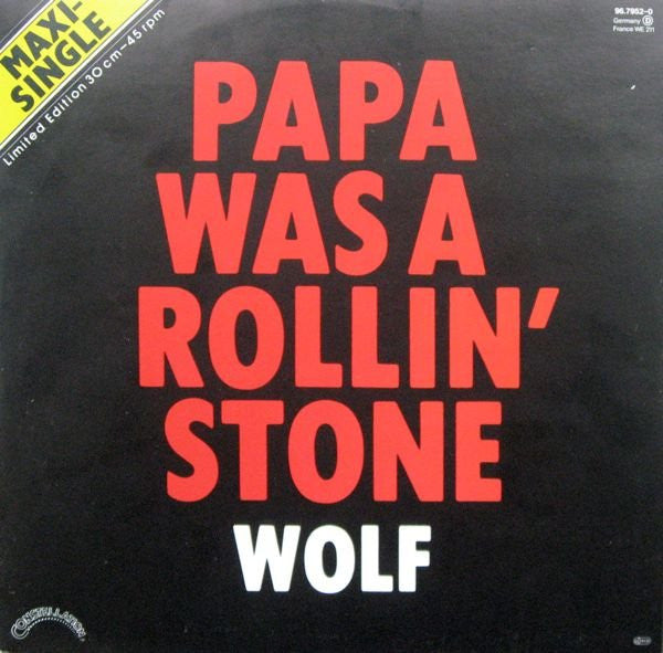 Bill Wolfer - Papa was a rollin' stone (12inch)