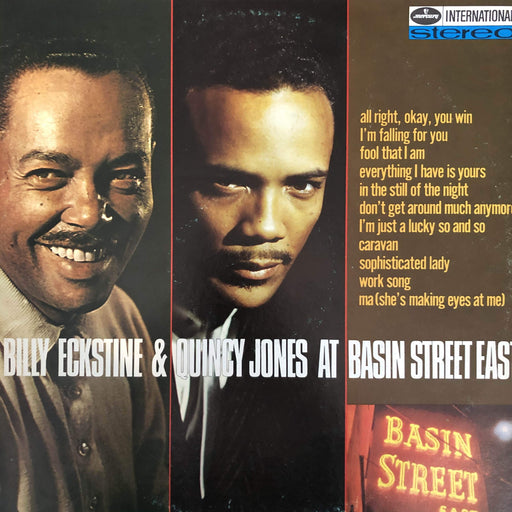 Billy Eckstine and Quincy Jones - At Basin Street East - Dear Vinyl