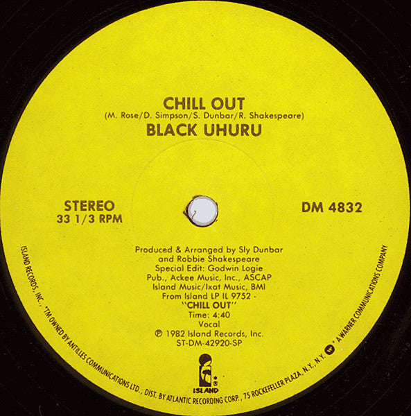 Black Uhuru - Chill out (12inch)