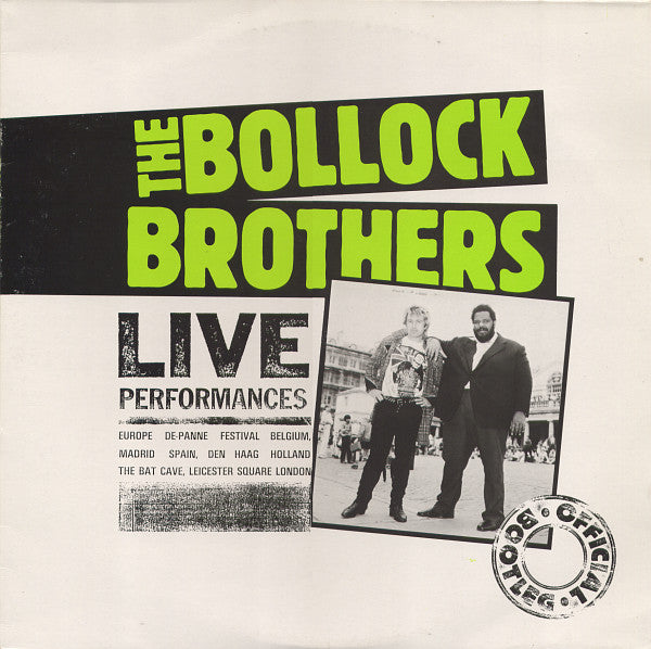 The Bollock Brothers - Live Performances (2LP)