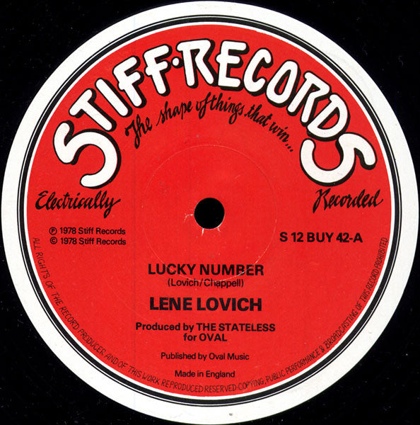 Lene Lovich - Lucky Number (12inch-Near Mint)