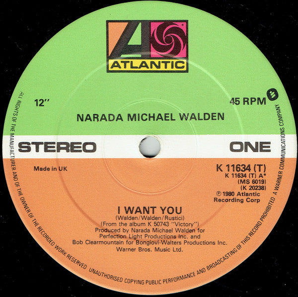 Narada Michael Walden - I Want You (12inch)