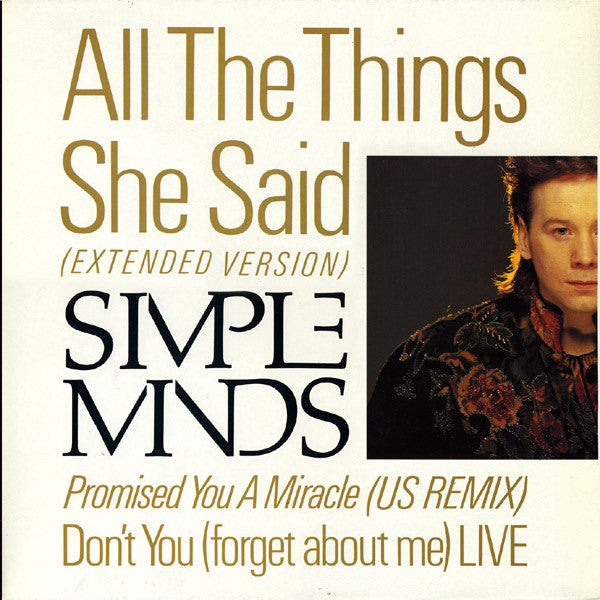 Simple Minds - All the things she said (12inch-Near Mint)