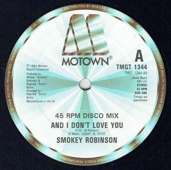 Smokey Robinson - And I don't love you (12inch)