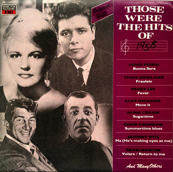 Those were the hits of 1958 - Various (Near Mint)